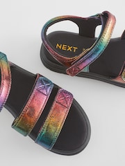 Rainbow Metallic Chunky Wedge Sandals - Image 5 of 6