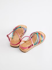 Rainbow Bright Strappy Sandals - Image 3 of 5