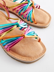 Rainbow Bright Strappy Sandals - Image 4 of 5