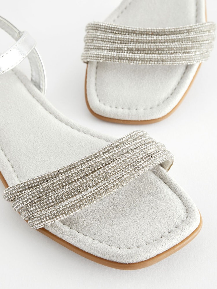 Plateado - Sandalias para ocasiones especiales con purpurina - Imagen 5 de 5 Plateado - Sandalias para ocasiones especiales con purpurina - Imagen 5 de 5