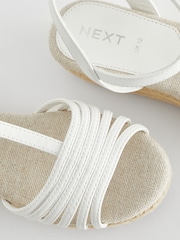 White Wedge Sandals - Image 4 of 6