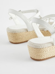 White Wedge Sandals - Image 6 of 6