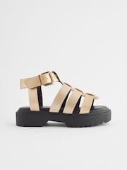 Rose Gold Chunky Gladiator Sandals - Image 4 of 8