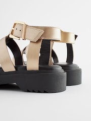 Rose Gold Chunky Gladiator Sandals - Image 5 of 8