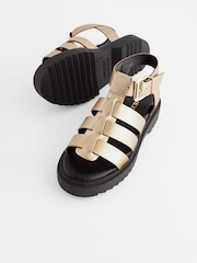 Rose Gold Chunky Gladiator Sandals - Image 6 of 8