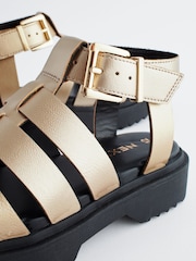 Rose Gold Chunky Gladiator Sandals - Image 7 of 8