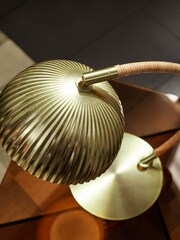 MADE.COM Brass Shell Table Lamp - Image 3 of 7