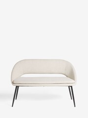 Tweedy Plain Light Natural Hewitt Dining Bench - Image 11 of 11