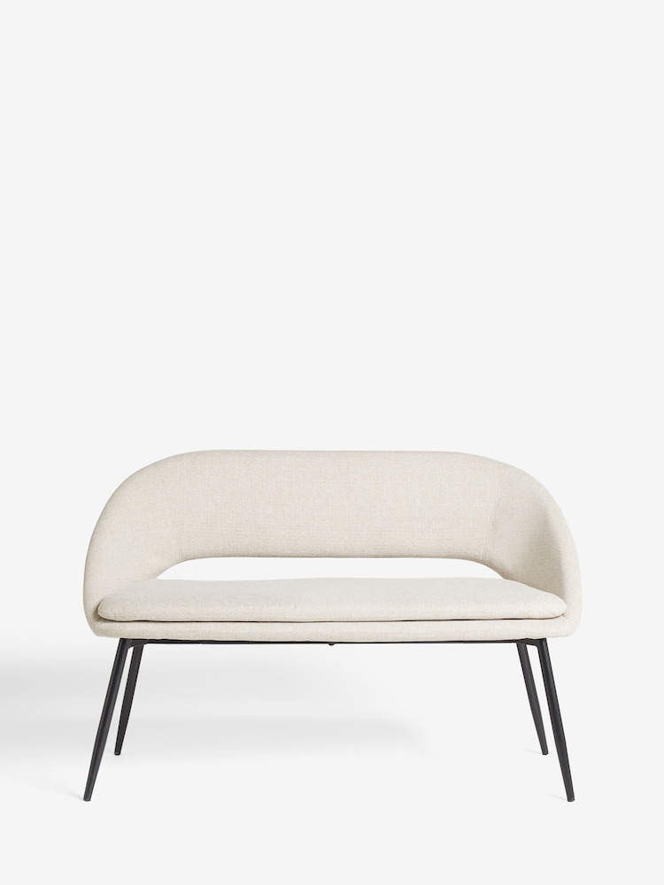Tweedy Plain Light Natural Hewitt Dining Bench - Image 2 of 7