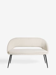 Tweedy Plain Light Natural Hewitt Dining Bench - Image 4 of 7