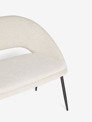 Tweedy Plain Light Natural Hewitt Dining Bench - Image 5 of 7