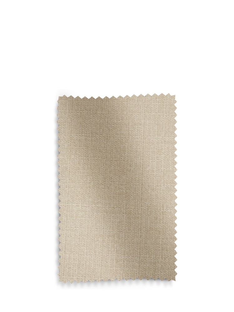 Set of 2 Soft Linen Look Light Natural Wolton Collection Luxe Dining Chairs - Image 8 of 8