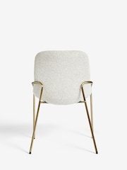 Set of 2 Casual Boucle Light Natural Elia Dining Chairs - Image 6 of 6