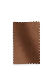 Set of 2 Distressed Faux Leather Tan Brown Atlas Dark Wood Leg Dining Chairs - Image 10 of 10