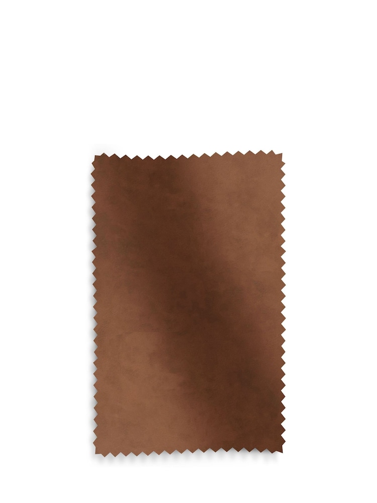 Set of 2 Distressed Faux Leather Tan Brown Atlas Dark Wood Leg Dining Chairs - Image 10 of 10