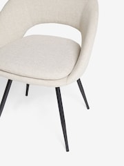 Set of 2 Light Natural Hewitt Swivel Dining Chairs - Image 6 of 7