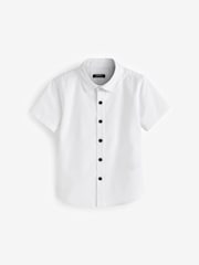 White Short Sleeve Oxford Shirt (3mths-7yrs) - Image 1 of 3