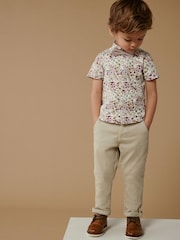 Pink Floral Short Sleeve Shirt And Bow Tie Set (3mths-7yrs) - Image 2 of 8
