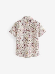 Pink Floral Short Sleeve Shirt And Bow Tie Set (3mths-7yrs) - Image 7 of 8