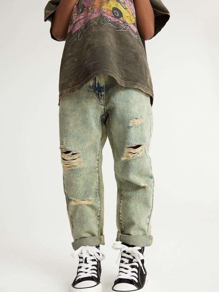Yellow Distressed Mom Jeans (3-16yrs) - Image 2 of 7