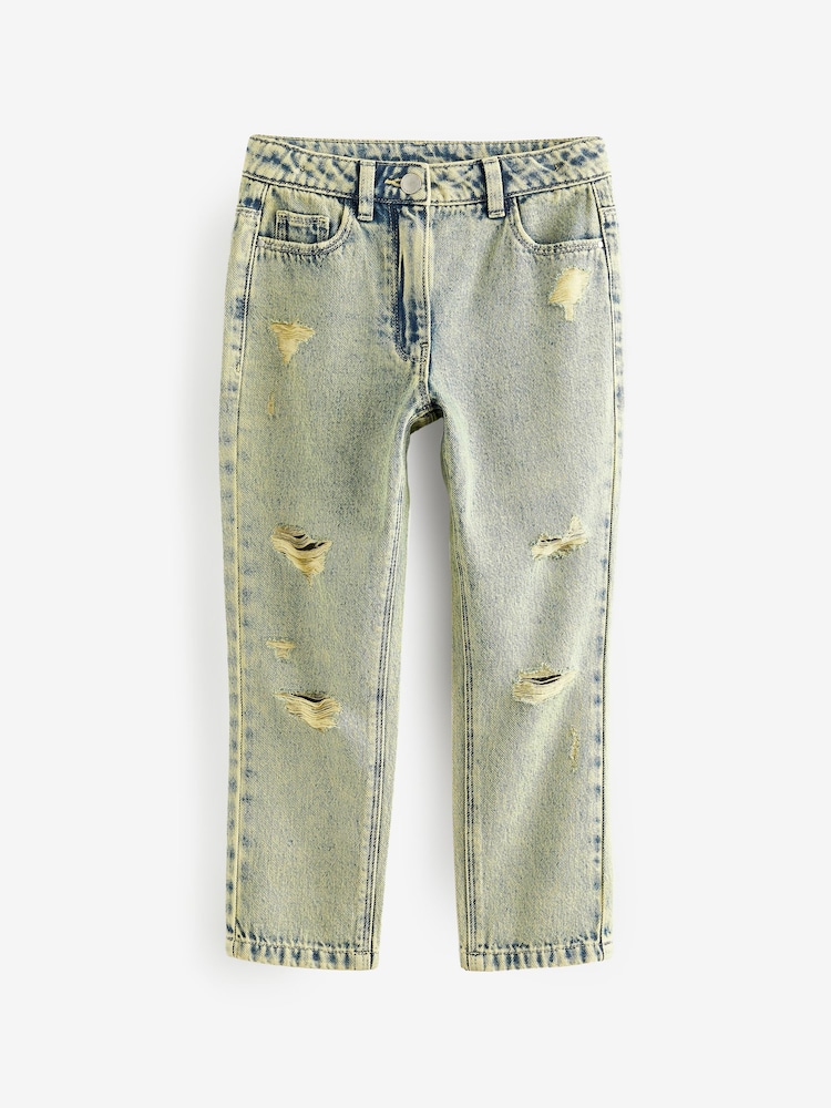 Yellow Distressed Mom Jeans (3-16yrs) - Image 5 of 7
