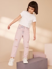 Light Pink Mom Jeans (3-16yrs) - Image 1 of 7