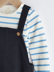 Navy Blue Dungarees And Bodysuit Baby Set (0mths-2yrs) - Image 4 of 8