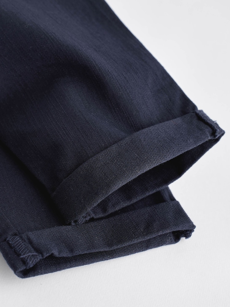 Navy Blue Baby 100% Cotton Shirt Trousers and Braces Set 4 Piece (0mths-2yrs) - Image 6 of 8