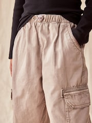 Mink Brown Parachute Cargo Cuffed Trousers (3-16yrs) - Image 6 of 10
