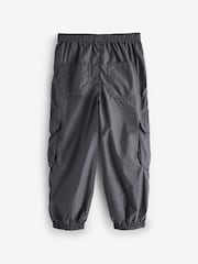 Charcoal Grey 100% Cotton Parachute Cargo Trousers (3-16yrs) - Image 8 of 10