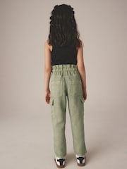 Khakigrün - Tencel Cargohose mit Taschen (3-16 J.) - Bild 3 von 7