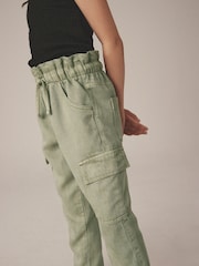 Khakigrün - Tencel Cargohose mit Taschen (3-16 J.) - Bild 4 von 7