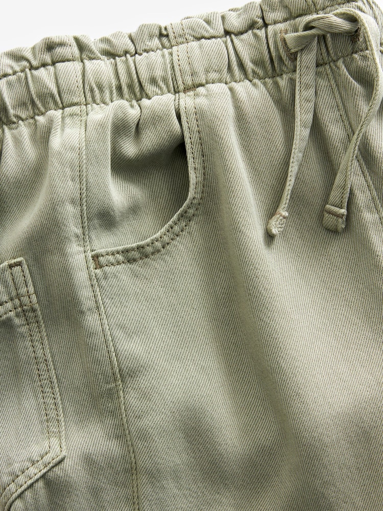 Khakigrün - Tencel Cargohose mit Taschen (3-16 J.) - Bild 7 von 7