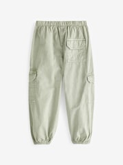 Mint Green Parachute Cargo Cuffed Trousers (3-16yrs) - Image 6 of 8