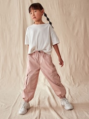 Light Pink Parachute Cargo Trousers (3-16yrs) - Image 1 of 10