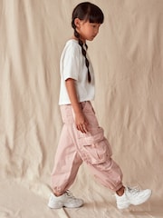 Light Pink Parachute Cargo Trousers (3-16yrs) - Image 2 of 10
