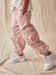 Light Pink Parachute Cargo Trousers (3-16yrs) - Image 6 of 10