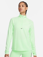 Nike Lime Green Half Zip Pacer Running Top - Image 1 of 6