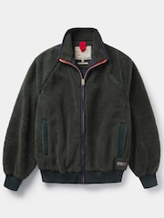 Aubin Green Kewick Borg Zip Through Sweatshirt Fleece - Image 5 of 7