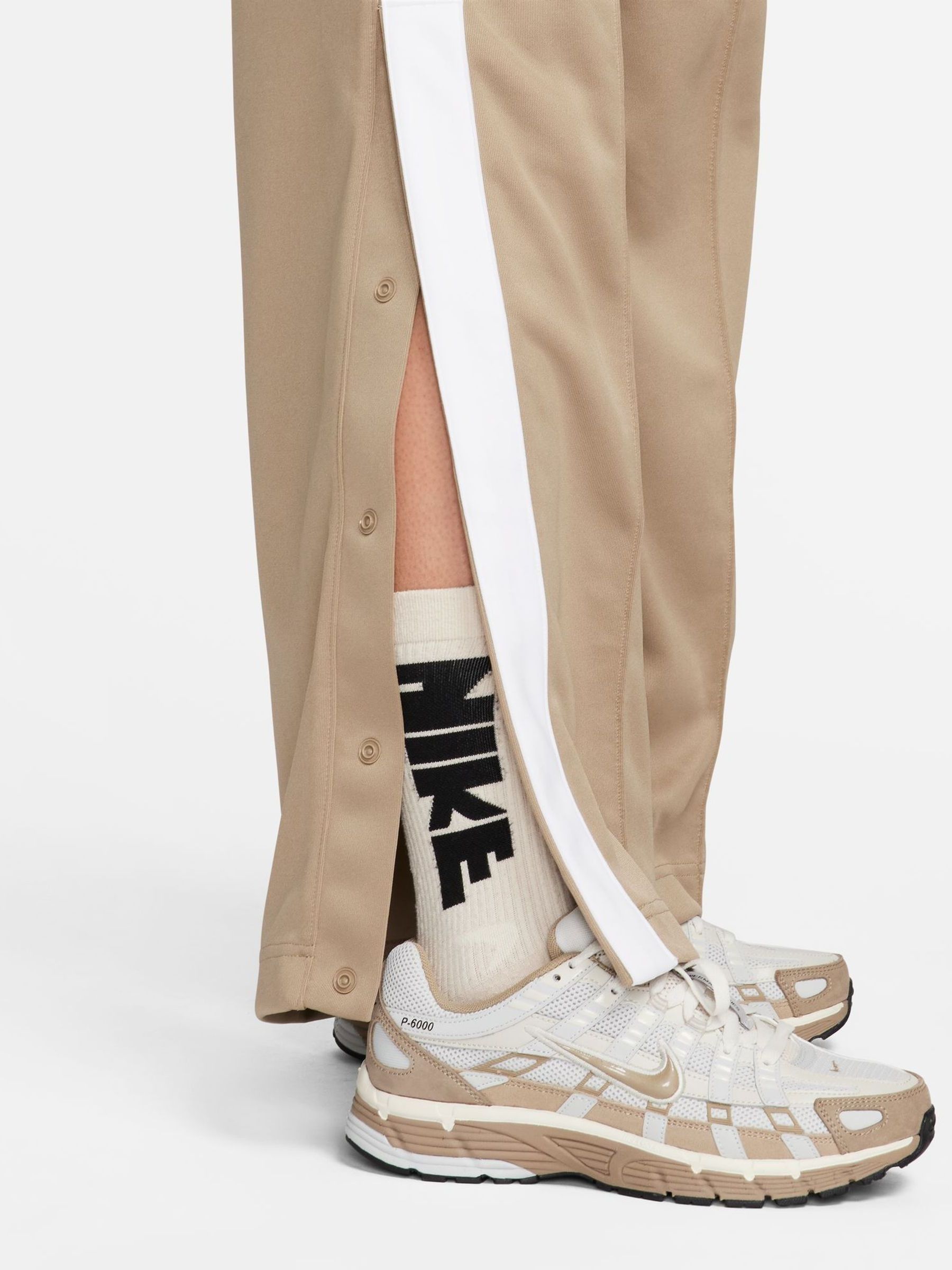 Buy Nike Beige Wide Leg Side Stripe Joggers from Next Luxembourg