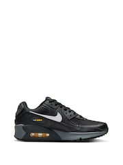 Черный/белый/оранжевый - Кроссовки Nike Air Max 90 (для подростков) - Изображение 3 из 10