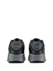Черный/белый/оранжевый - Кроссовки Nike Air Max 90 (для подростков) - Изображение 6 из 10