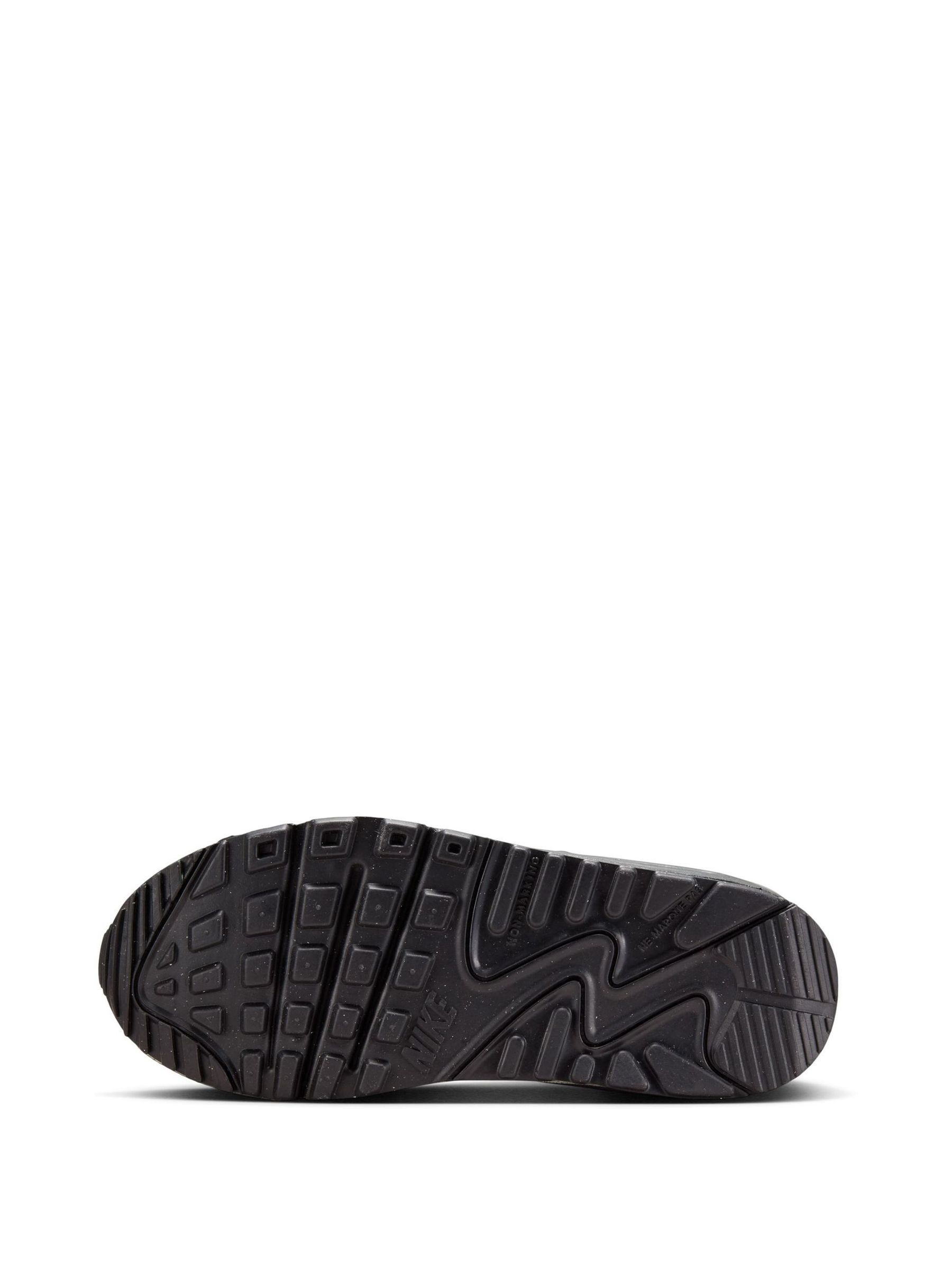 Buy Nike Black White Orange Air Max 90 Youth Trainers from Next Luxembourg