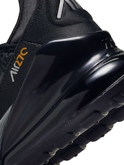 Nike Black/Gold Air Max 270 Youth Trainers - Image 10 of 10