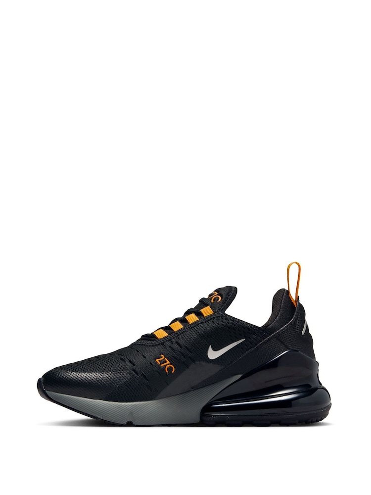 Nike Black/Gold Air Max 270 Youth Trainers - Image 4 of 10