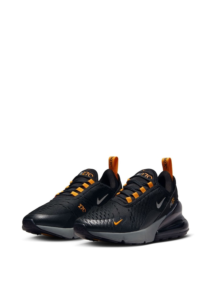 Nike Black/Gold Air Max 270 Youth Trainers - Image 5 of 10