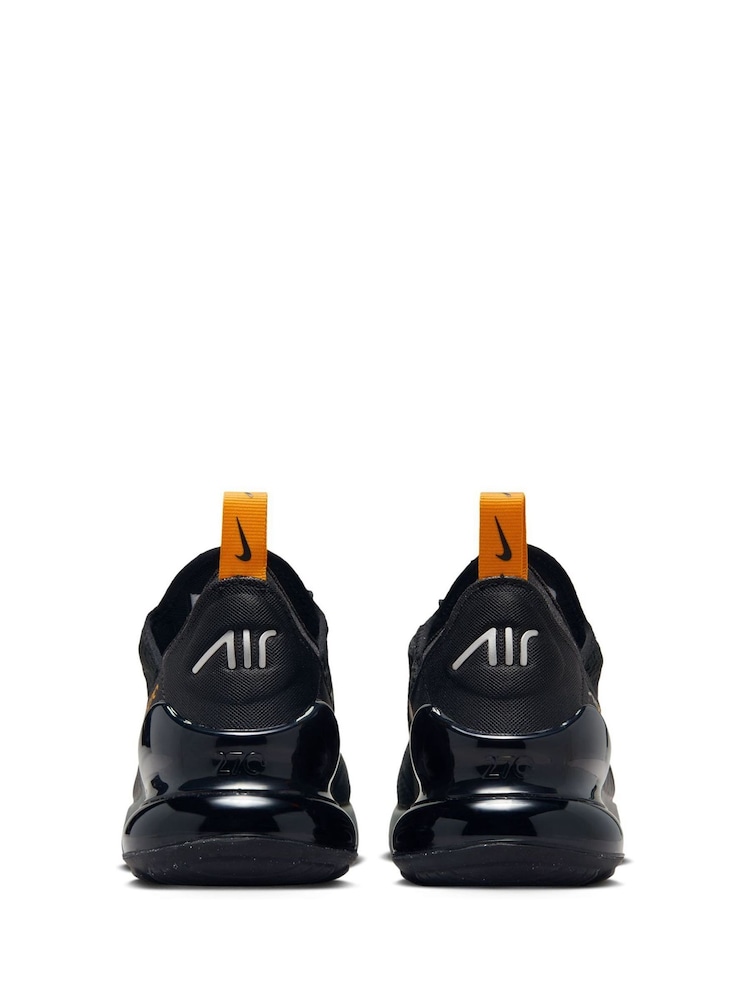 Nike Black/Gold Air Max 270 Youth Trainers - Image 7 of 10