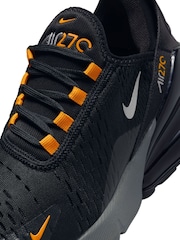 Nike Black/Gold Air Max 270 Youth Trainers - Image 9 of 10