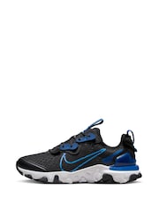 Nike Black/Navy React Vision Youth Trainers - Image 2 of 10