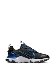 Nike Black/Navy React Vision Youth Trainers - Image 3 of 10